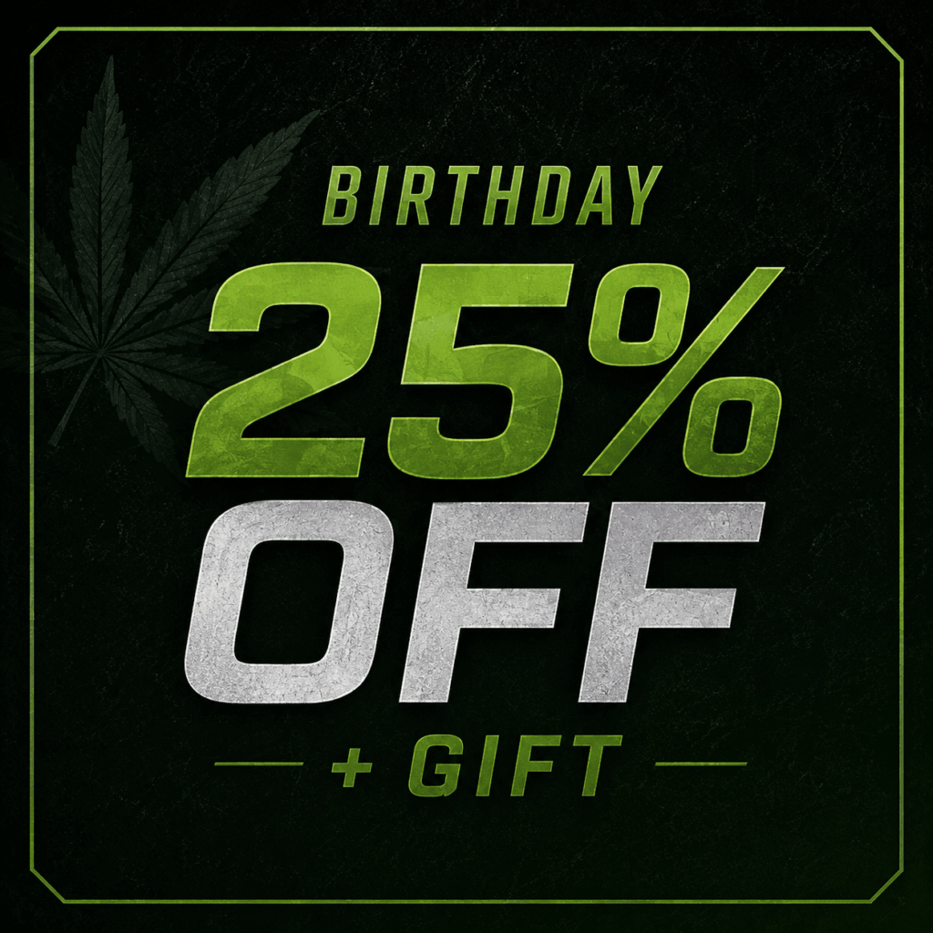 25% off plus a gift for customers celebrating their birthday.